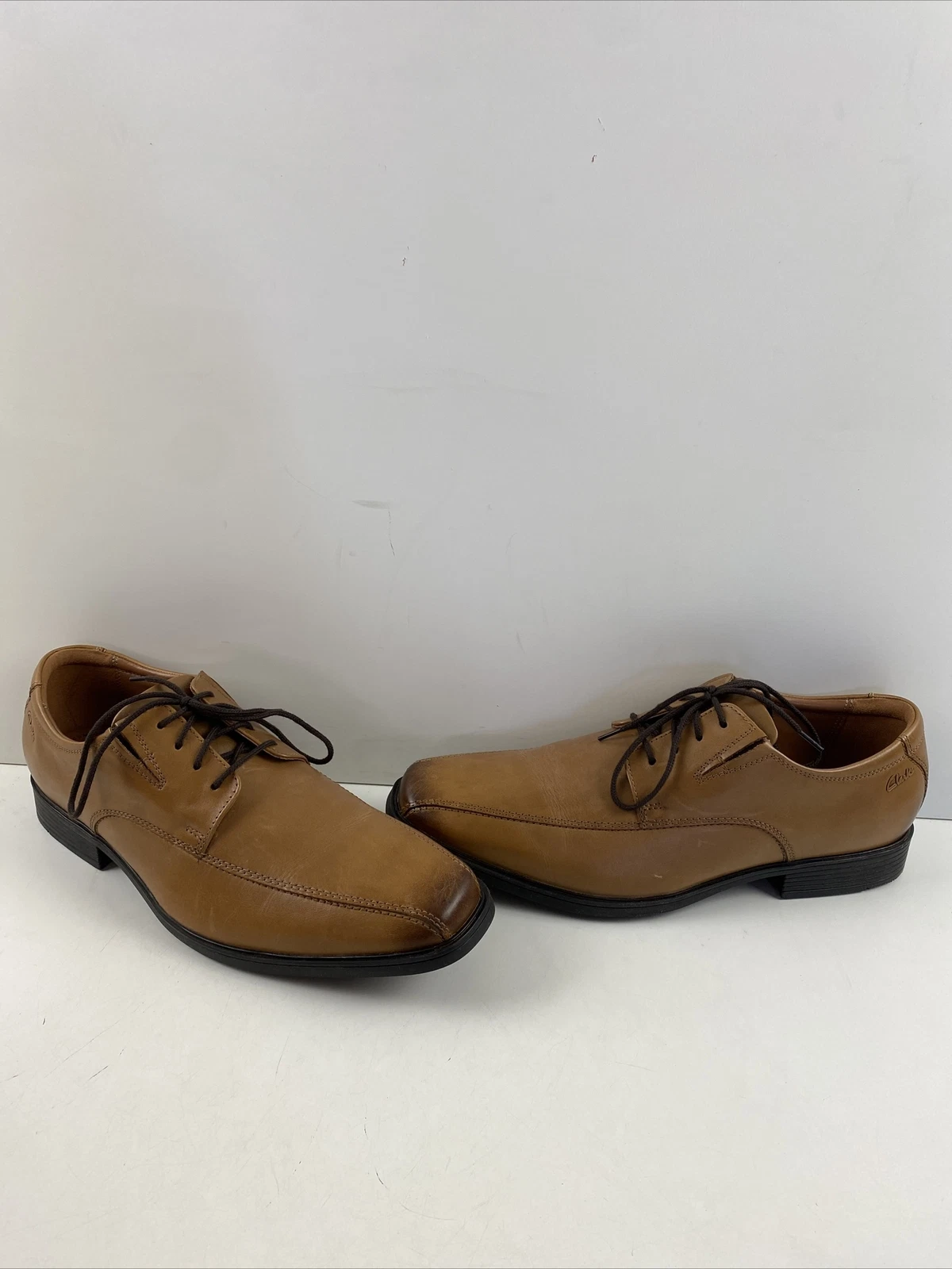 Oxford Clarks Collection TILDEN WALK pelle marrone stringate punta tonda uomo 10 5W