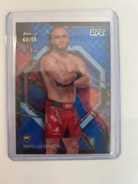 55 TOPPS FINEST UFC 2024 MATEUSZ REBECKI  PARALLEL 68/99.