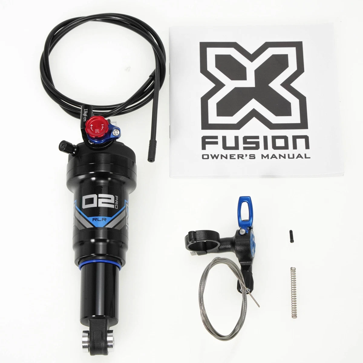 X Fusion MTB Mountain Bike O2 PRO RLR Rear Shock 165 x 38mm with Remote Control