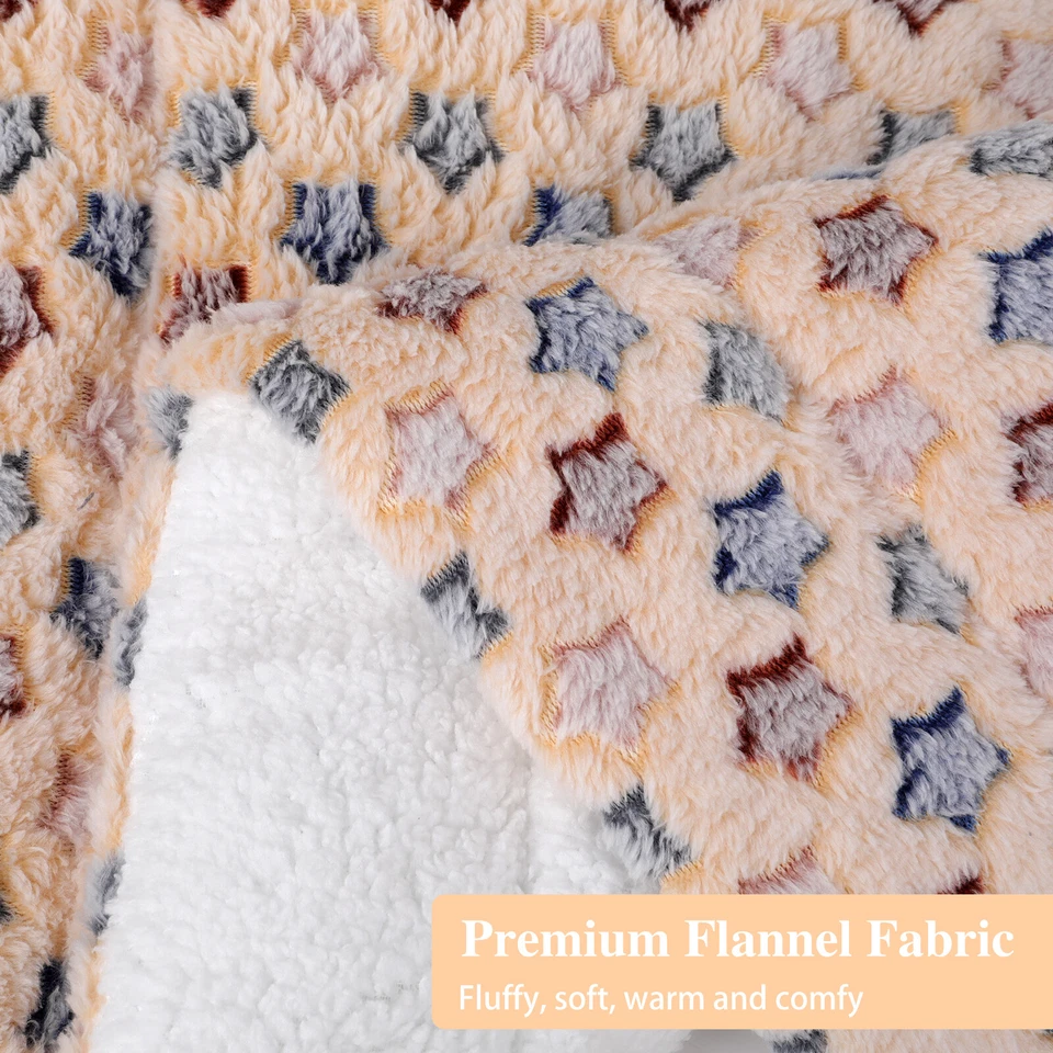Pet Dog Bed Mat Self Warming Soft Flannel Pad Blanket Cat Bed Cushion Washable - Image 4 of 4