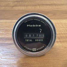 Vintage Hobbs Stewart Warner Hour Meter Gauge 30-90 Volt 2.5 Gauge