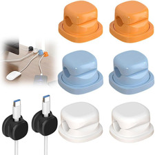 6 Pack Cord Organizer Holder, 2026 New Adjustable Cable Organizer Clips, Adhesiv