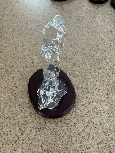 Princess House Wonders of The Wild Standing TIGER Lead Crystal Figurine w/Base - Picture 4 of 4