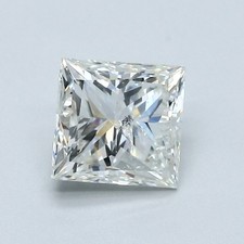 1.50 Carat Cert. GIA Princess Cut Natural Mined Diamond Loose J color I1 clarity 2640.00 per carat