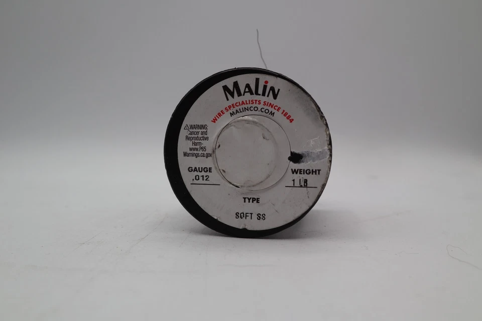 Fio de aço inoxidável Malin segurança/ajuste/trolagem 0,012 diâmetro 1 lb macio SS - Imagem 3 de 4