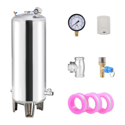 #ad 42.3 Gal Pressurized Well Tank Stainless Steel Water Pressure Tank For Well $342.15