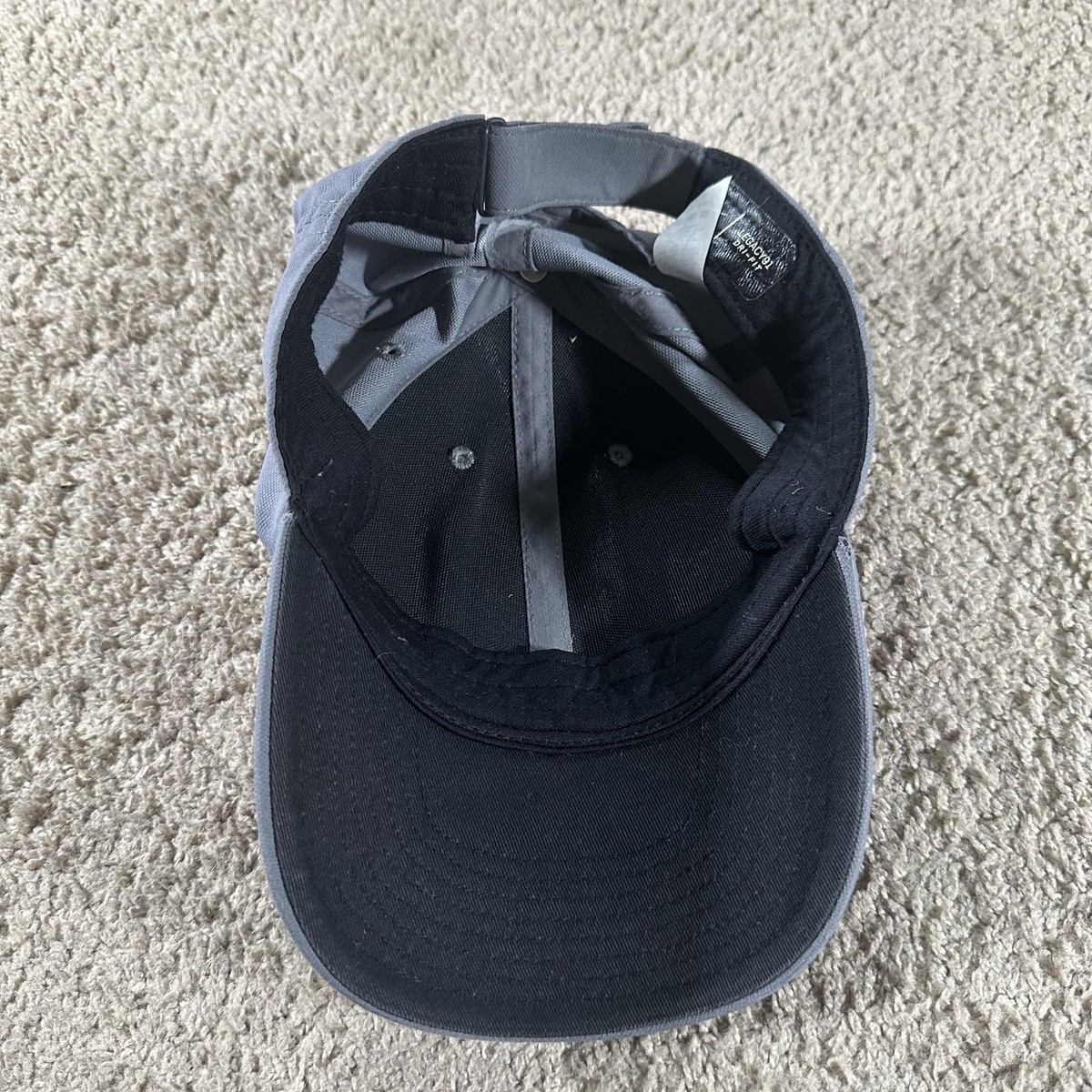 Nike Legacy91 Dri-Fit Vented Snapback Hat Cap Gray Black Swoosh Nike Hat Cap Strap Back Gray Legacy91 Dri-FIT Athletic  main image 4