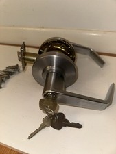 Commercial Door Lever Handle Lock Set Keyed, Entry/Office Function WITH KEYS