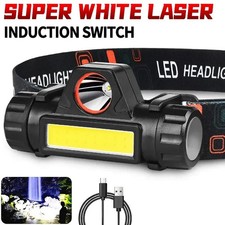 Head Mounted Magnetic Flashlight LED Night Fishing Charging