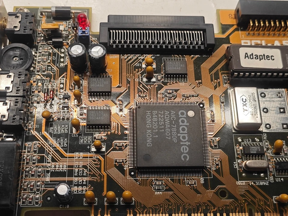 Rare MediaBus ASUS PCI-AS2940UW (Adaptec AIC-7880P + Sound Blaster Vibra 16) - Image 4 of 4