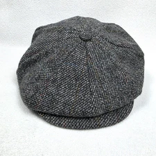Austin Reed Newsboy Cap Men's Size Medium 7-7.5 Gray Wool Preppy Casual