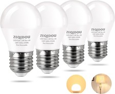 Low Watt LED Light Bulbs 1.5W Equivalent 10W 15W 20W Warm White 1.5w Pack-4