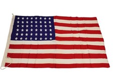 US WW2 Fahne Flagge 48 Sterne Stars & Stripes 90 x 150 cm Baumwolle Camp
