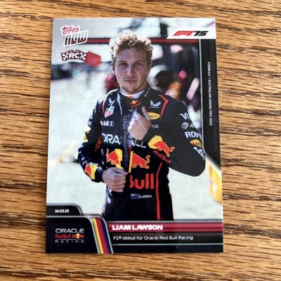 Liam Lawson RC Rookie F1 Debut 2025 Formula 1 Topps NOW Card 17 In Hand