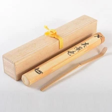 Chashaku by Sosen with Calligraphy by Ohashi Kourin Tomobako Japanese Tea