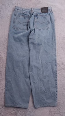 Levis Jeans Mens 33x31 SUPER BAGGY Skater Grunge Hip Hop Denim MODIFIED HEMMED