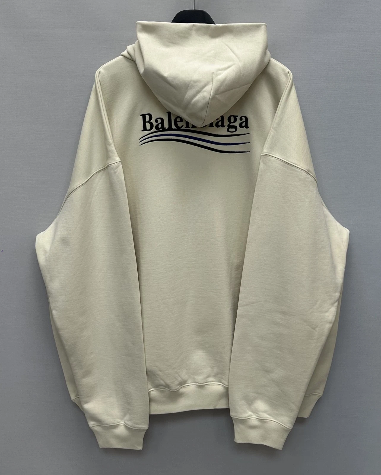Felpa con cappuccio oversize ricamata logo campagna politica Balenciaga 120 133524776