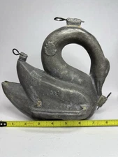 Swan 3 Piece Chocolate Ice Cream Mold Shall & Co. S & Co. Antique 4 Pint B25