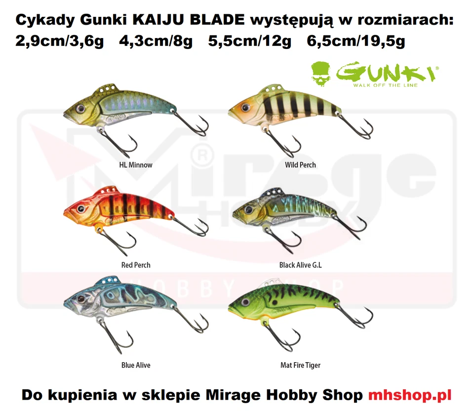 Köder GUNKI KAIJU BLADE 6,5cm/19,5g - FLASH TIGER Jig Vibration Crank Bait - Bild 4 von 4
