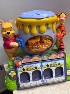 Vtg Disney Vtech Bounce n Learn Honey Pot Pooh Tigger Letter Sounds  Spelling