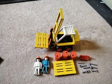 Playmobil 3506 Vintage Forklift Construction Set Complete