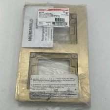 Wiremold 827B Brass 2 Gang Floor Box Carpet & Tile Flange 880 Series NEW Sealed
