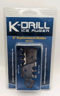 K-DRILL Ice Auger 6'' Replacement Blade IDRLBL6 NEW OLD STOCK LOOK READ USA MADE