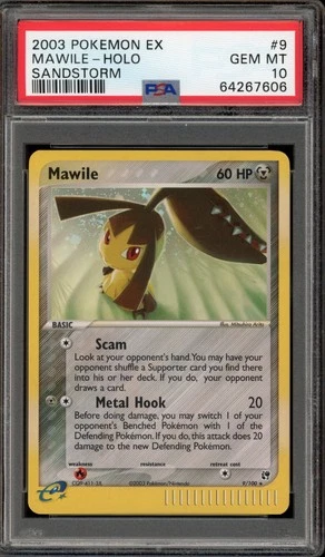 Pokemon Mawile EX Sandstorm Holo Rare #9 PSA 10 Gem Mint