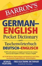 German-English Pocket Dictionary: 70,000 words, phrases & examples (Barron's...