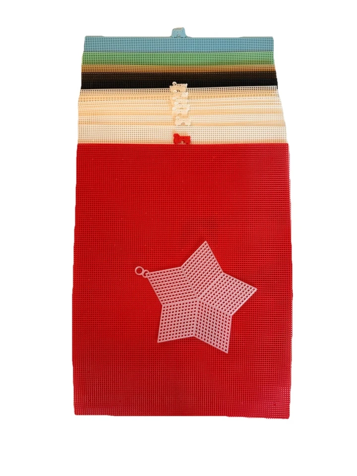 Darice Plastic Canvas Assorted Colors Mesh Sheets 24 Pieces 13.5 X 10.5 - Image 4 of 4