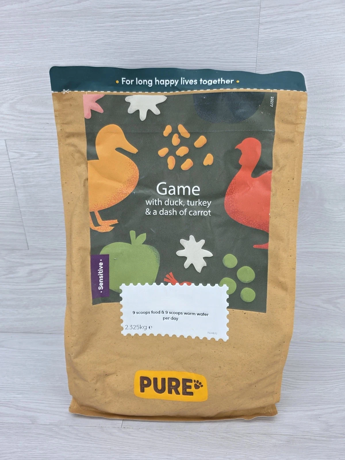 Share Pure Pet Dog Food Game Duck Turkey Carrot 2.325kg 28/12/2026 NEW 2.3