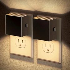 JandCase Night Light, Automatic Night Lights Plug into Wall, 2 Pack Modern Night