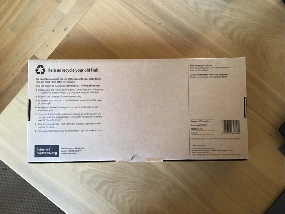 BT SMART HUB SA 7.0 Graphite Grey BRAND NEW IN BOX - Image 4 of 4