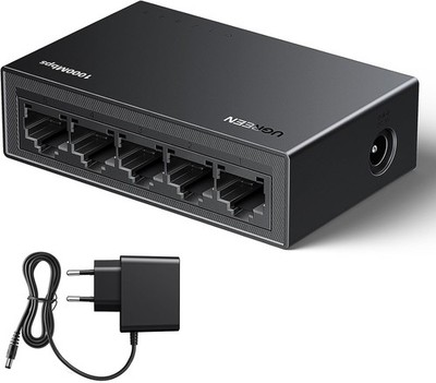 UGREEN LAN Switch 5-Port Netzwerk Switch Gigabit Switch 10/100/1000Mbps, TV
