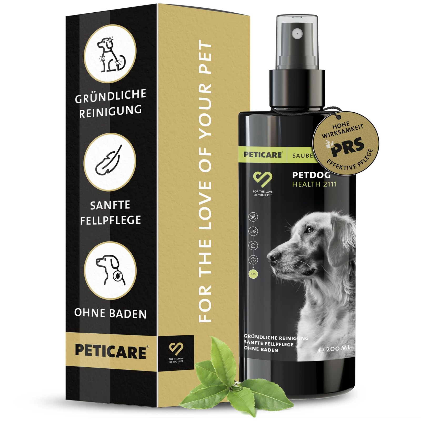 Shampooing Sec pour Chien Peureux Nettoyant Naturel sans Stress Flacon 150g
