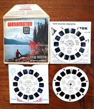 VIEW-MASTER WASHINGTON STATE TOUR SAWYERS S5, BOOKLET, 3 REEL SET