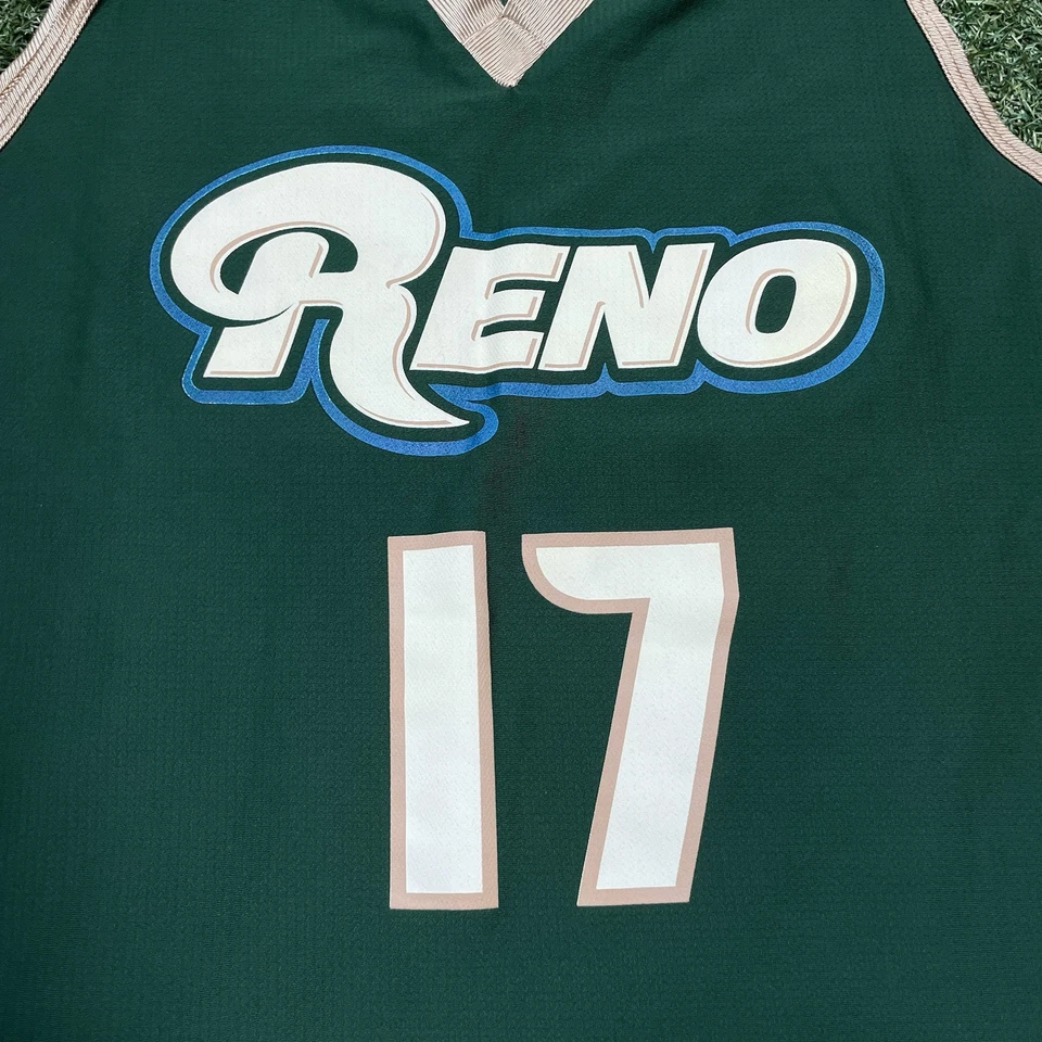 Camiseta Bighorns M Reno Jeremy Lin #17 D/G Liga Baloncesto Día del Juego Camiseta NBA Foto 4 de 4