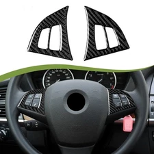 2pcs Fit for Bmw X5 E70 X6 E71 2008-2013 Carbon Fiber Interior cover Trim