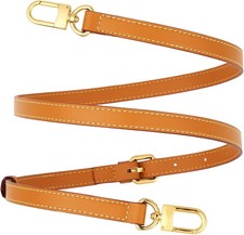 Genuine Vachetta Leather Crossbody Strap Genuine Leather Adjustable Replaceme