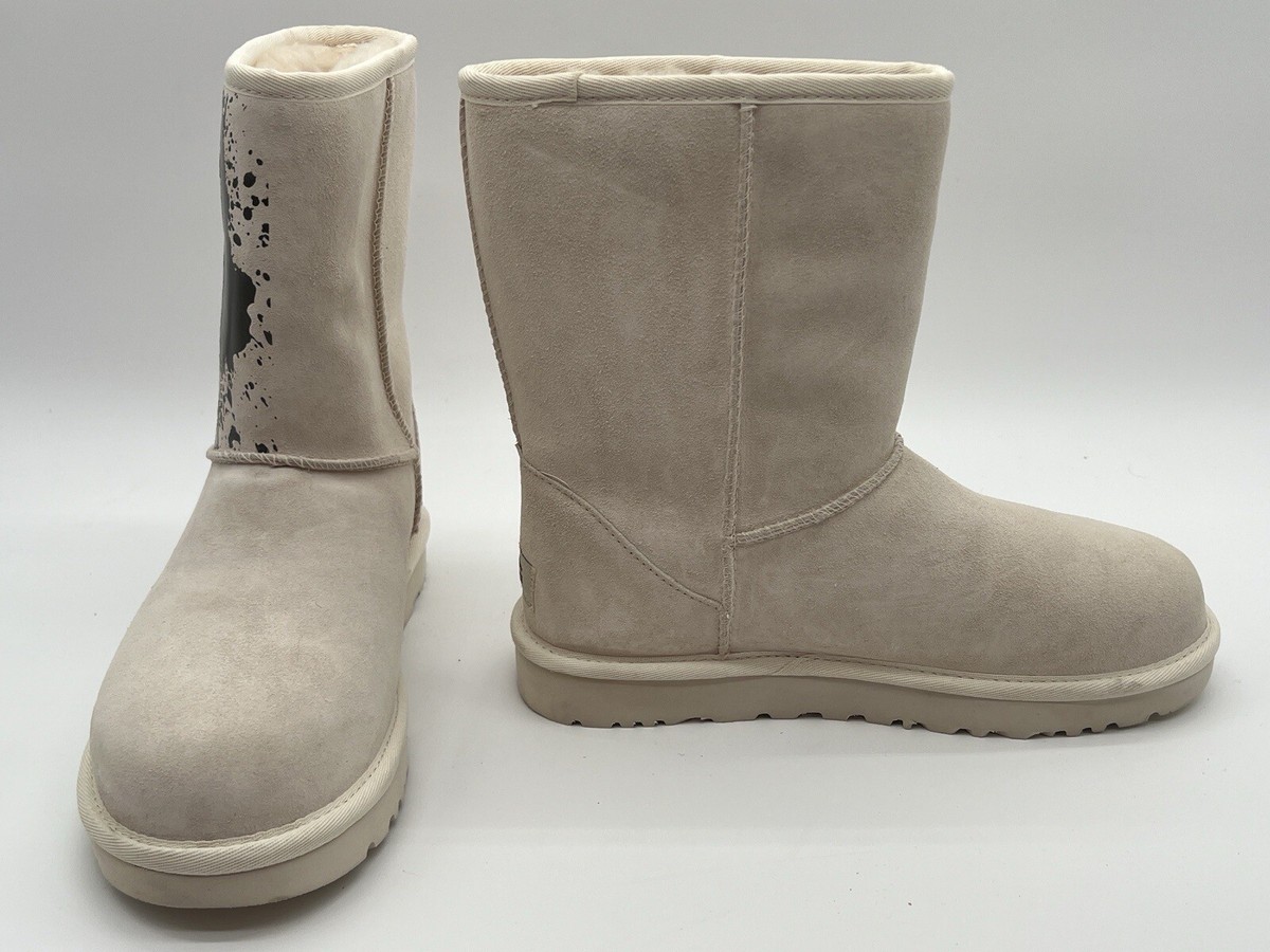 New UGG AUSTRALIA W CLASSIC SHORT SPLATTER Boot For Women Sz 7 
