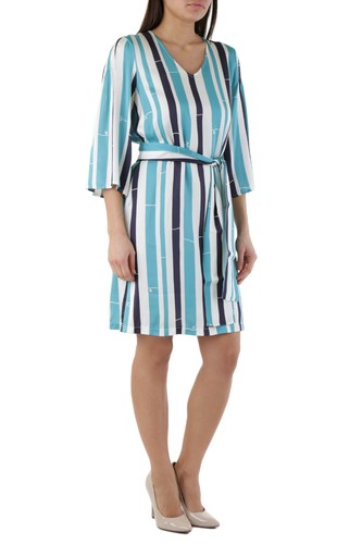 Gr Femme 126603 Italie Cristina Robe Gavioli Bleu rpYqrw
