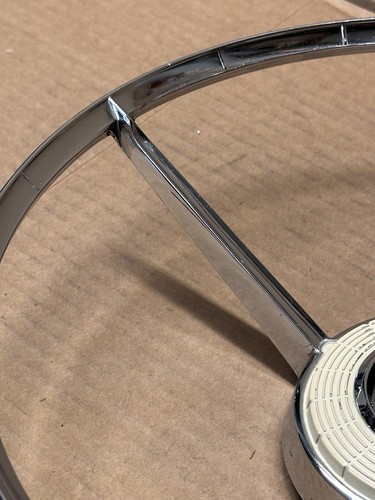 1958 Ford Fairlane Skyliner NOS Steering Wheel Horn Ring Bar FoMoCo FEG 3624B - Picture 17 of 24