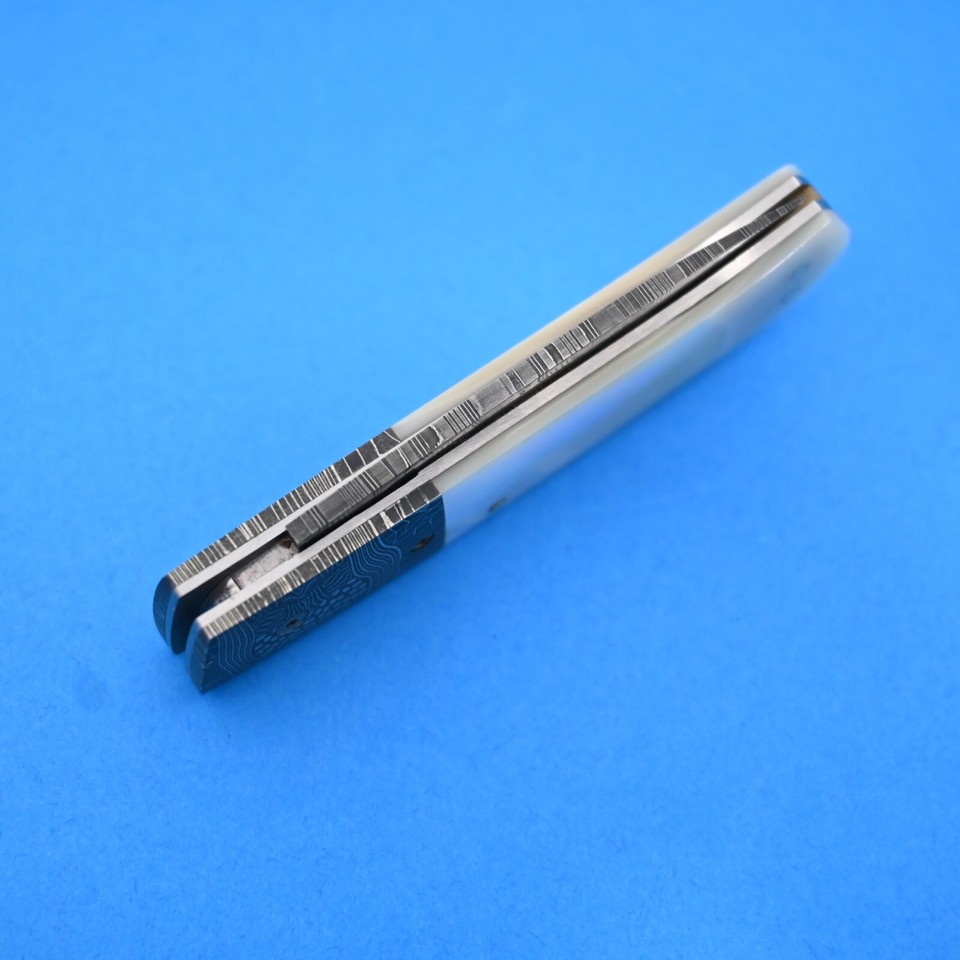 W.D. PEASE, EWING, KY. HANDMADE DAMASCUS AND SEA SNAIL