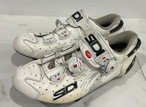Sidi Wire Carbon Road Shoe White Sz 38.5 Speedplay