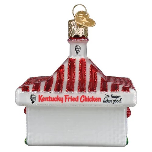 Old World Christmas KFC RESTAURANT (20146) Glass Ornament w/ OWC Box - Picture 3 of 4