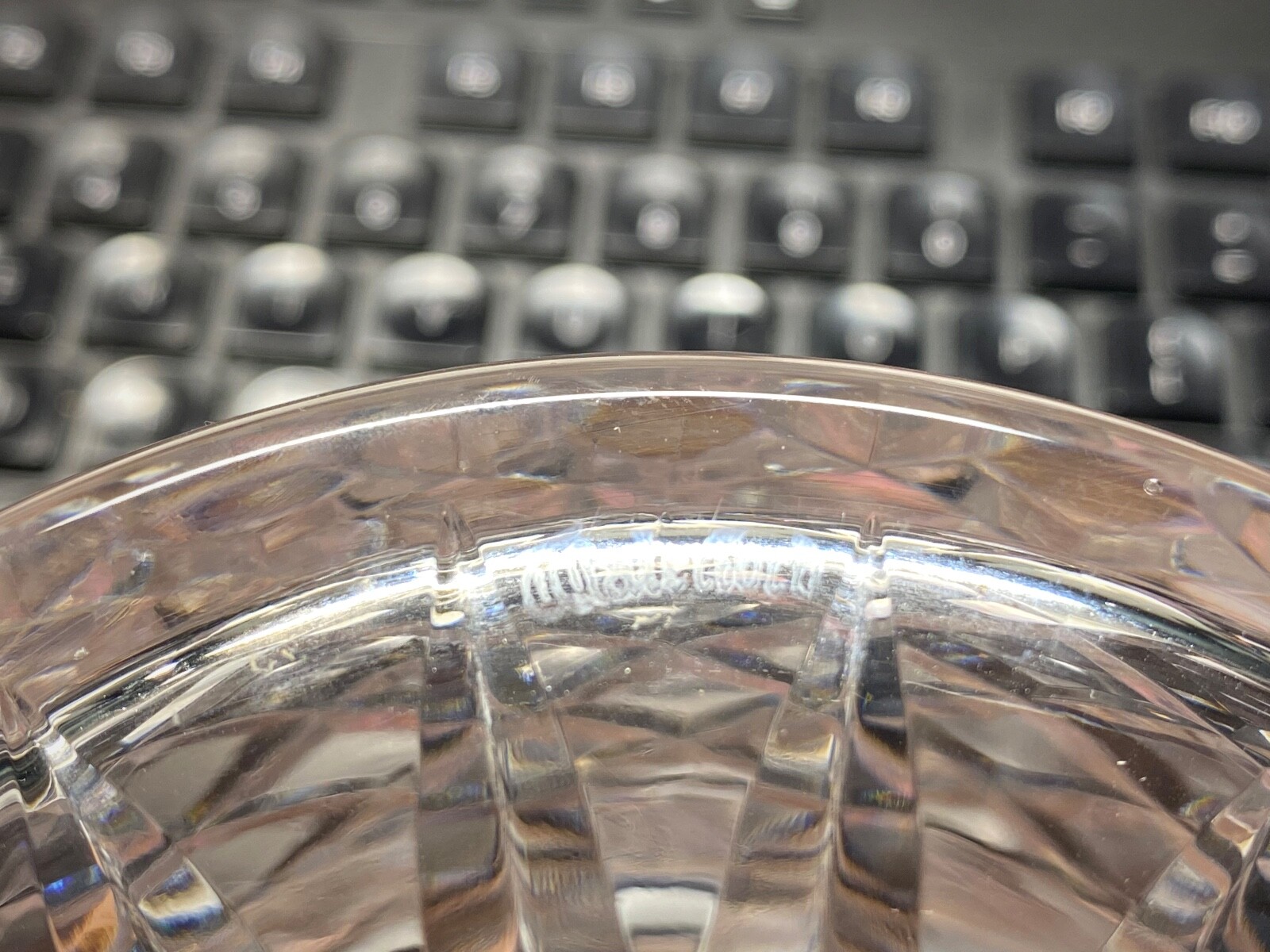 Vintage Waterford Crystal Glandore 6” Biscuit Barrel Cookie Jar Old English Mark Darmowa wysyłka, 100% nowy