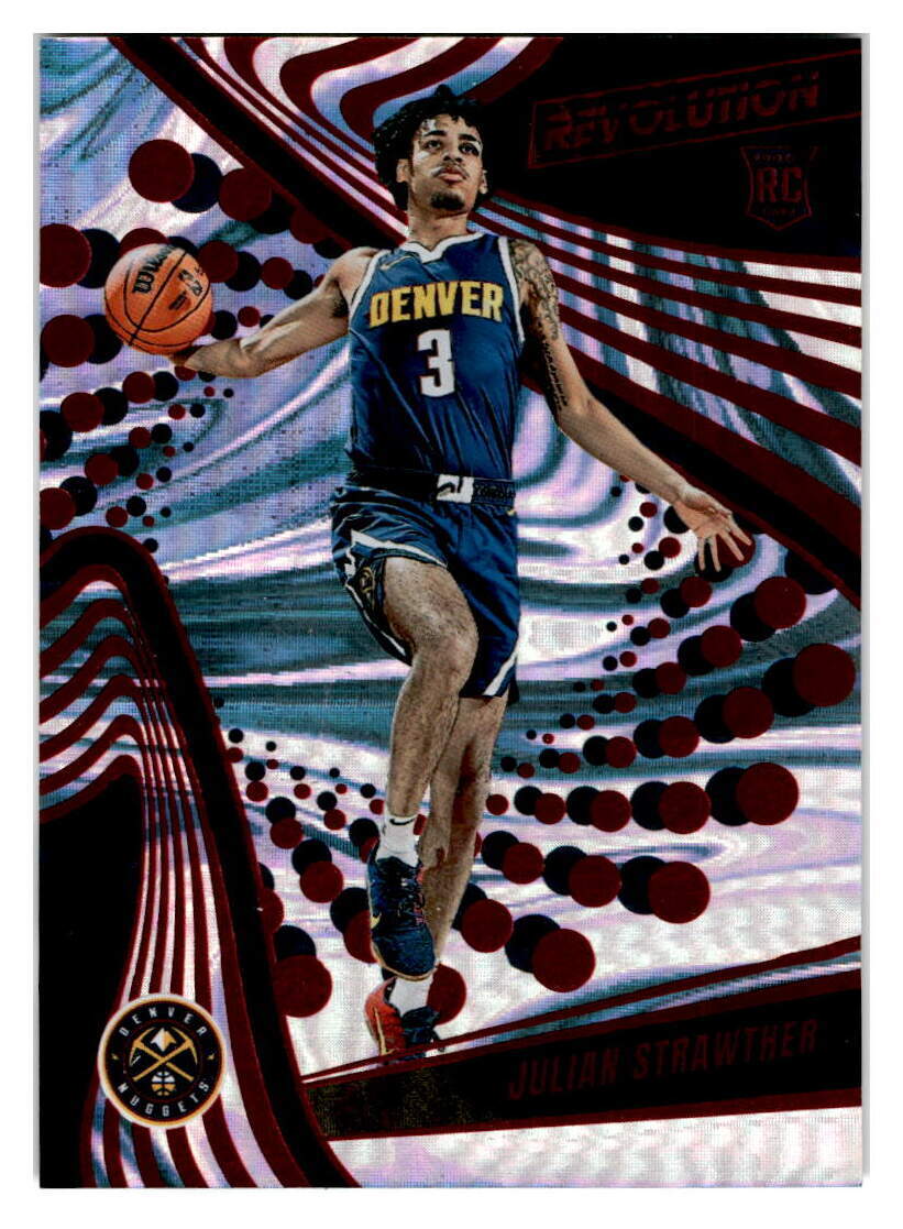 2023-24 Panini Revolution #129 Julian Strawther Red Swirl /199