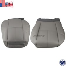 For 2007-2014 Chevy Silverado Gmc Sierra Leather Seat Cover Bottom-top Gray 833