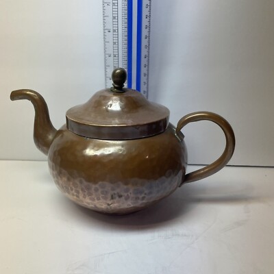 Vintage hammer copper tea Kettle hand made