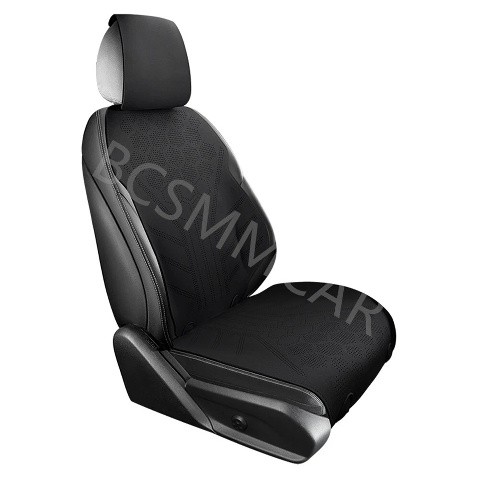 Funda protectora de asiento de coche cojín almohadilla transpirable para asientos con tapa de cabeza dividida Foto 3 de 4